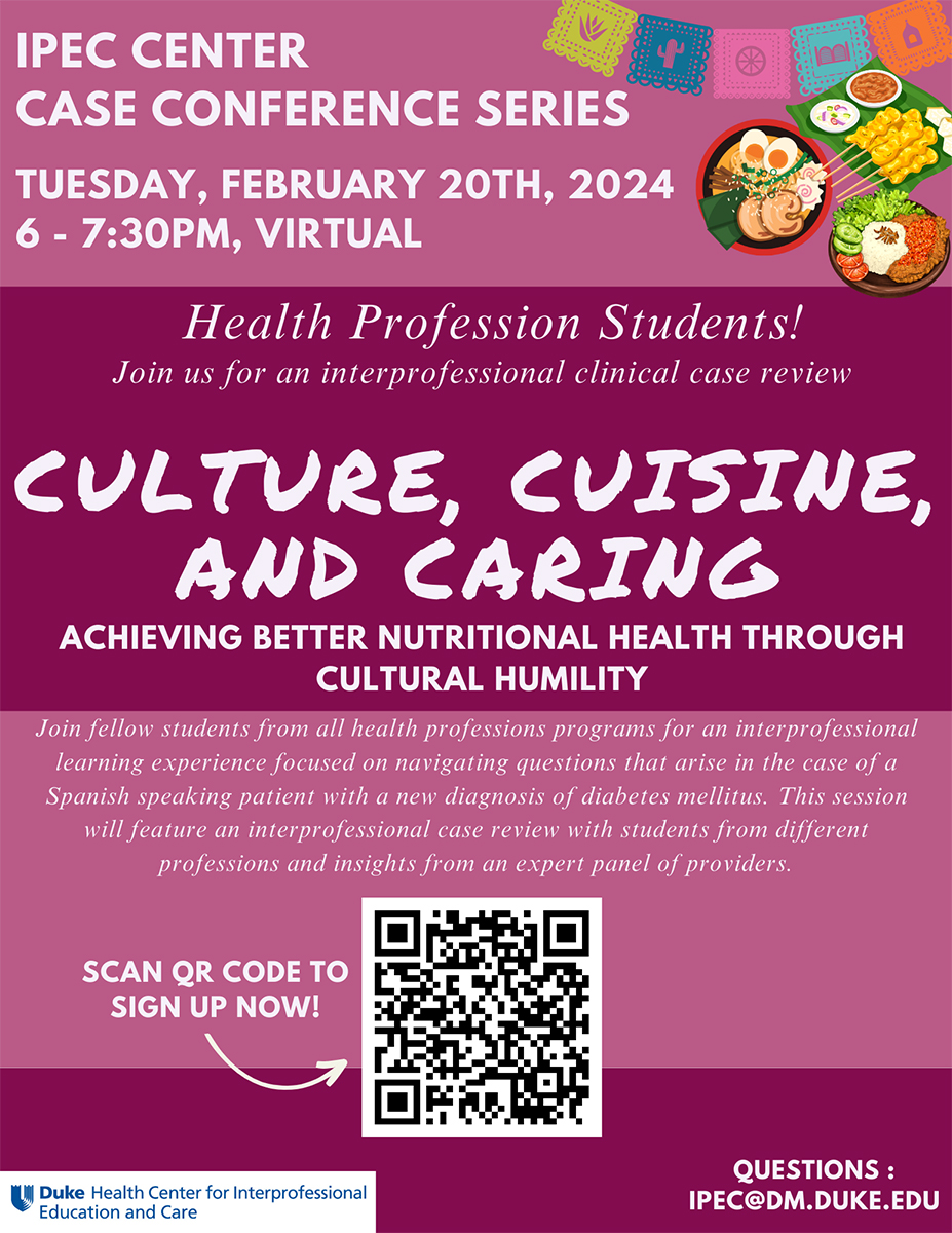 IPEC Case Conference Series Culture Cuisine Caring