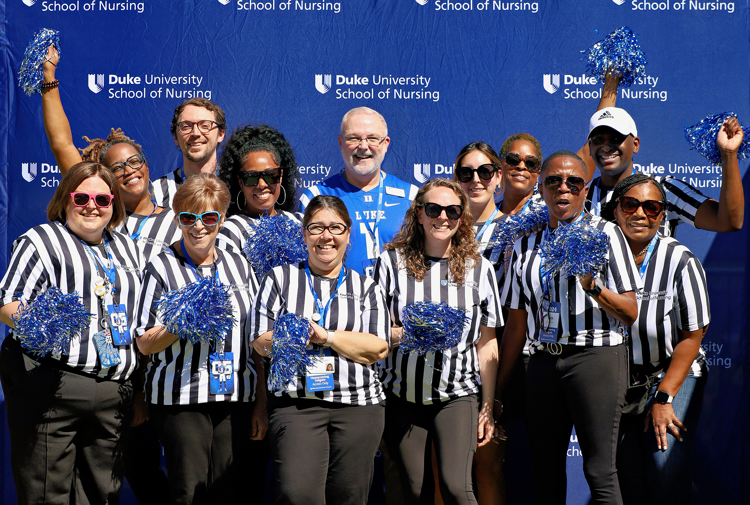 Interim Dean Relf with School of Nursing Staff at the 2024 Homecoming Game