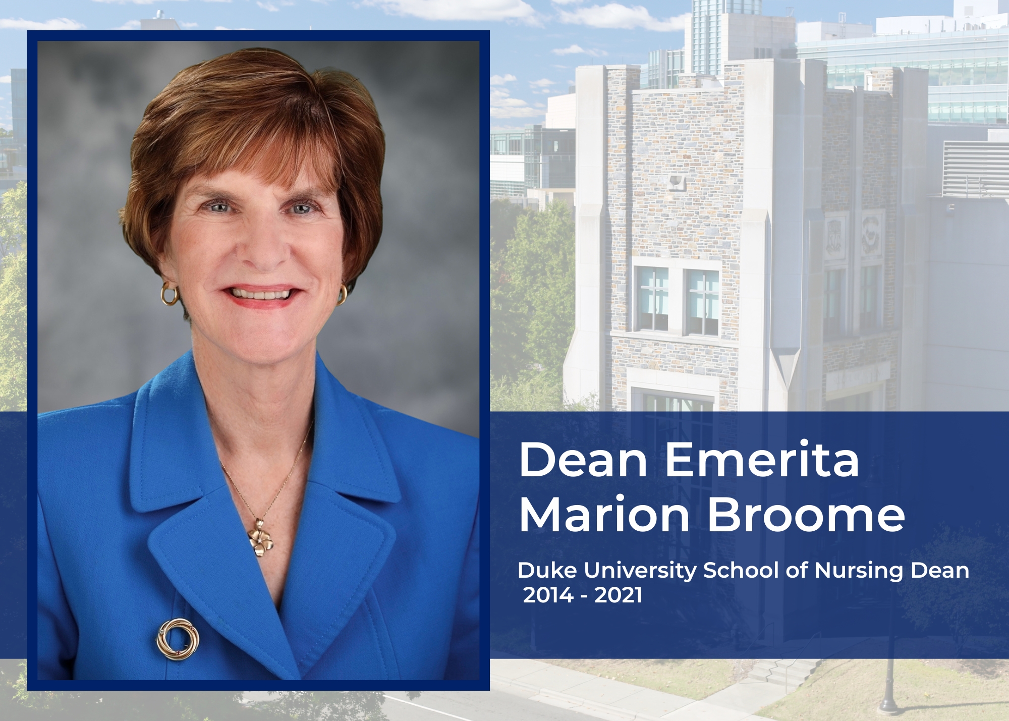 Dean Emerita Marion Broome
