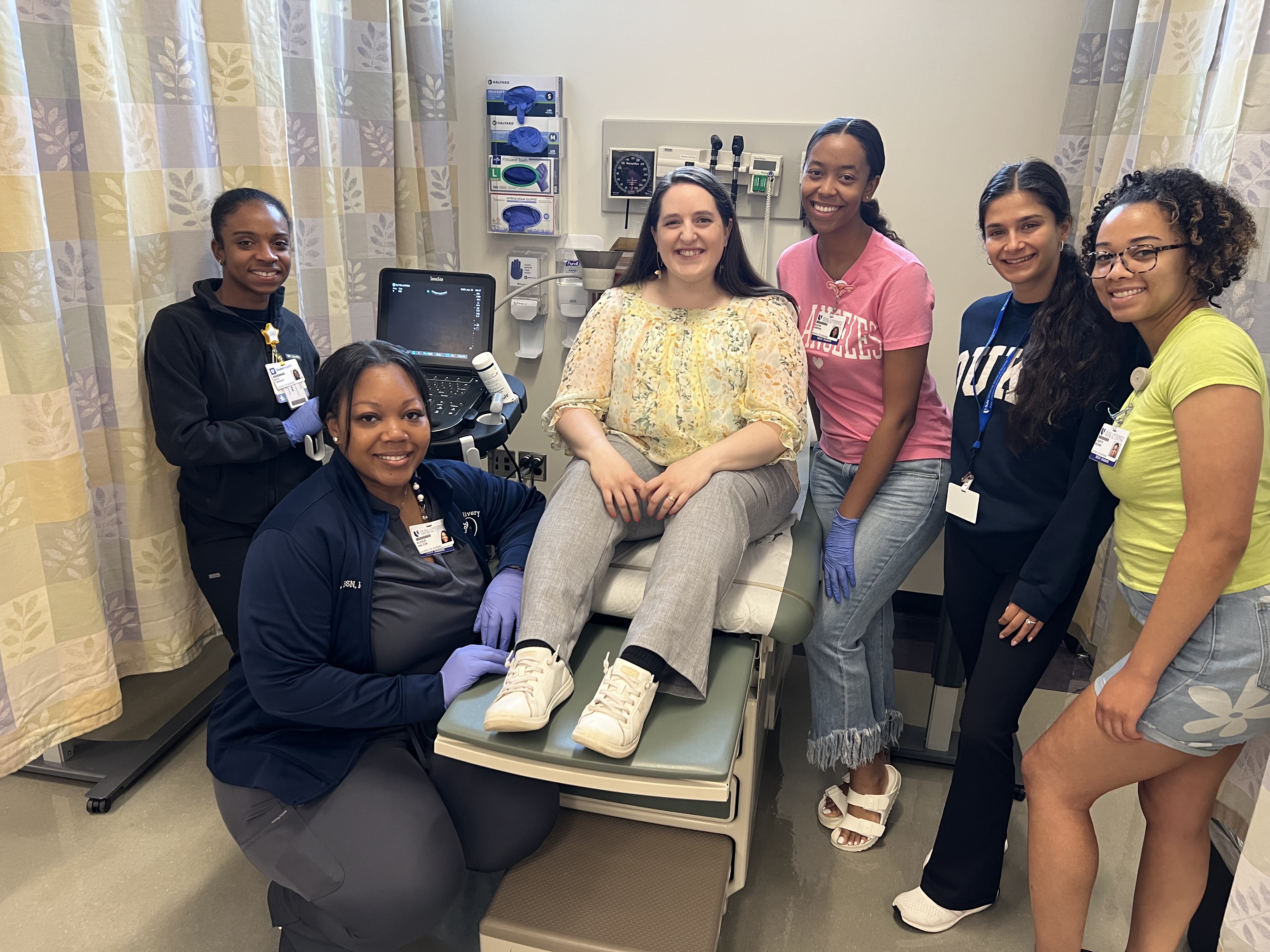 Jessica Covil-Manset with WHNP nursing students