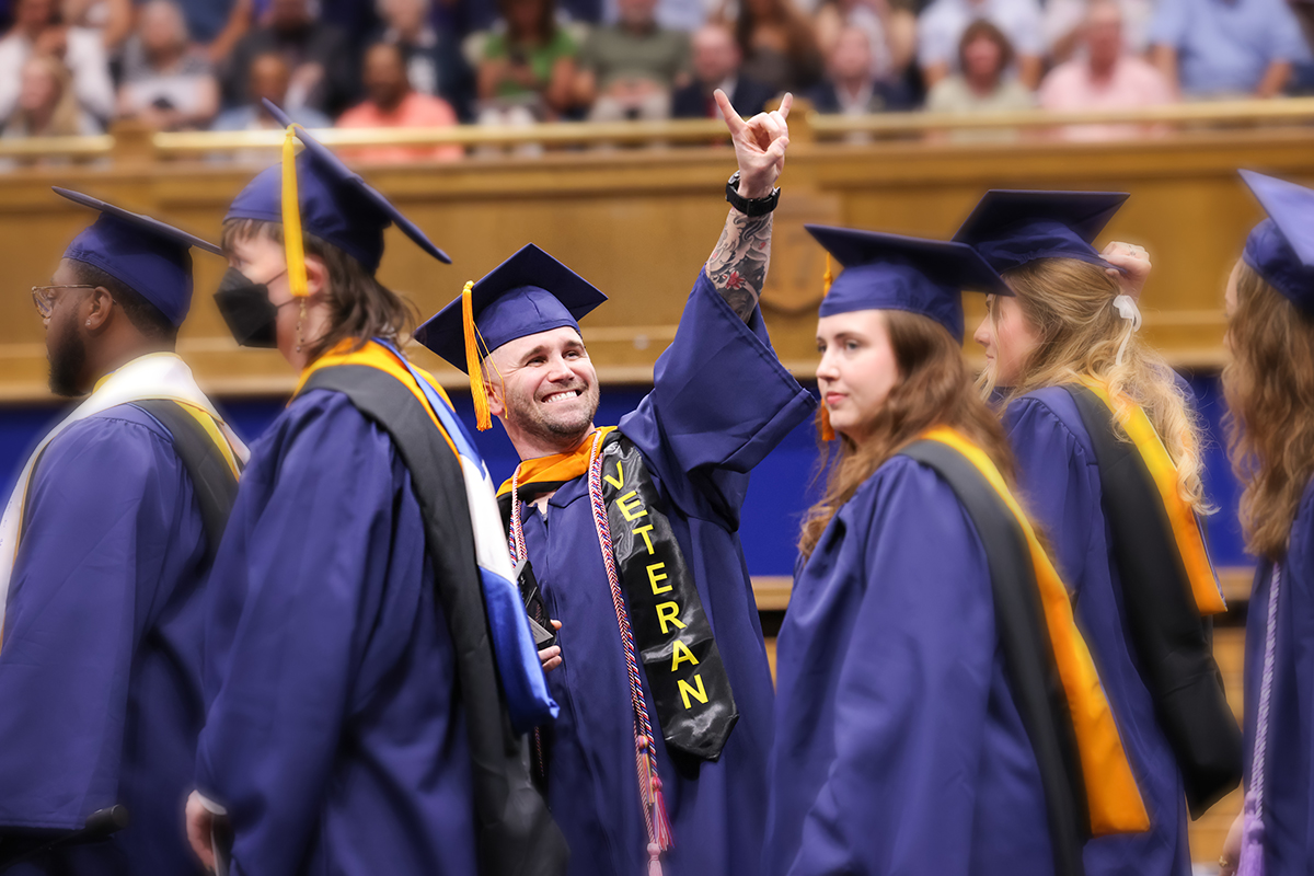 Veteran Graduating at Duke School of Nursing