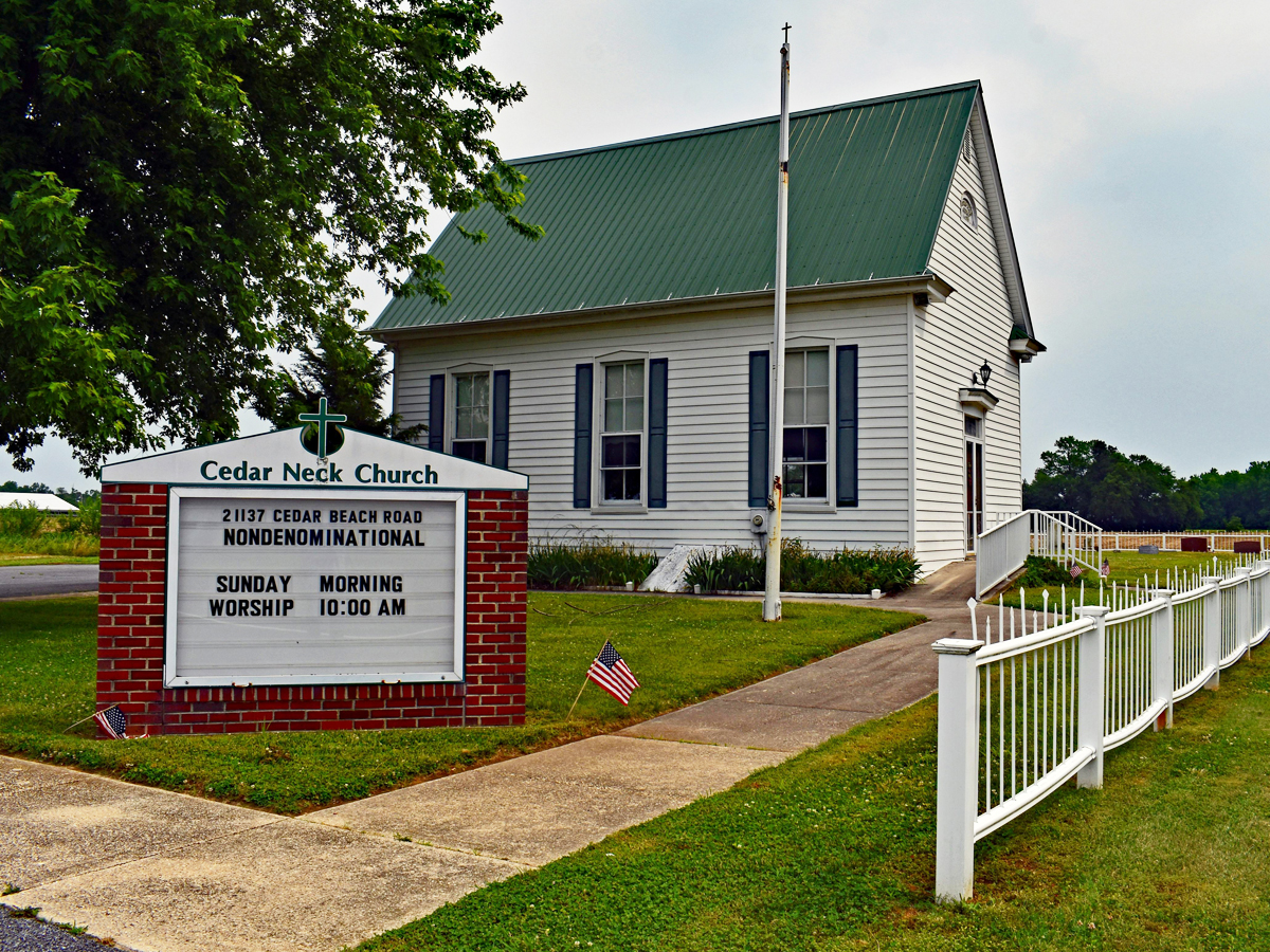 Nondenominational Church with sign