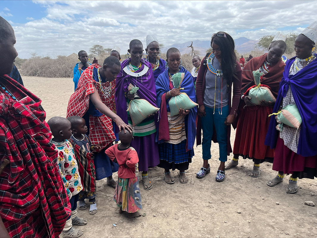 Vildor at the Masai Village