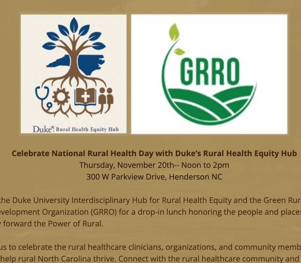 National Rural Health Day