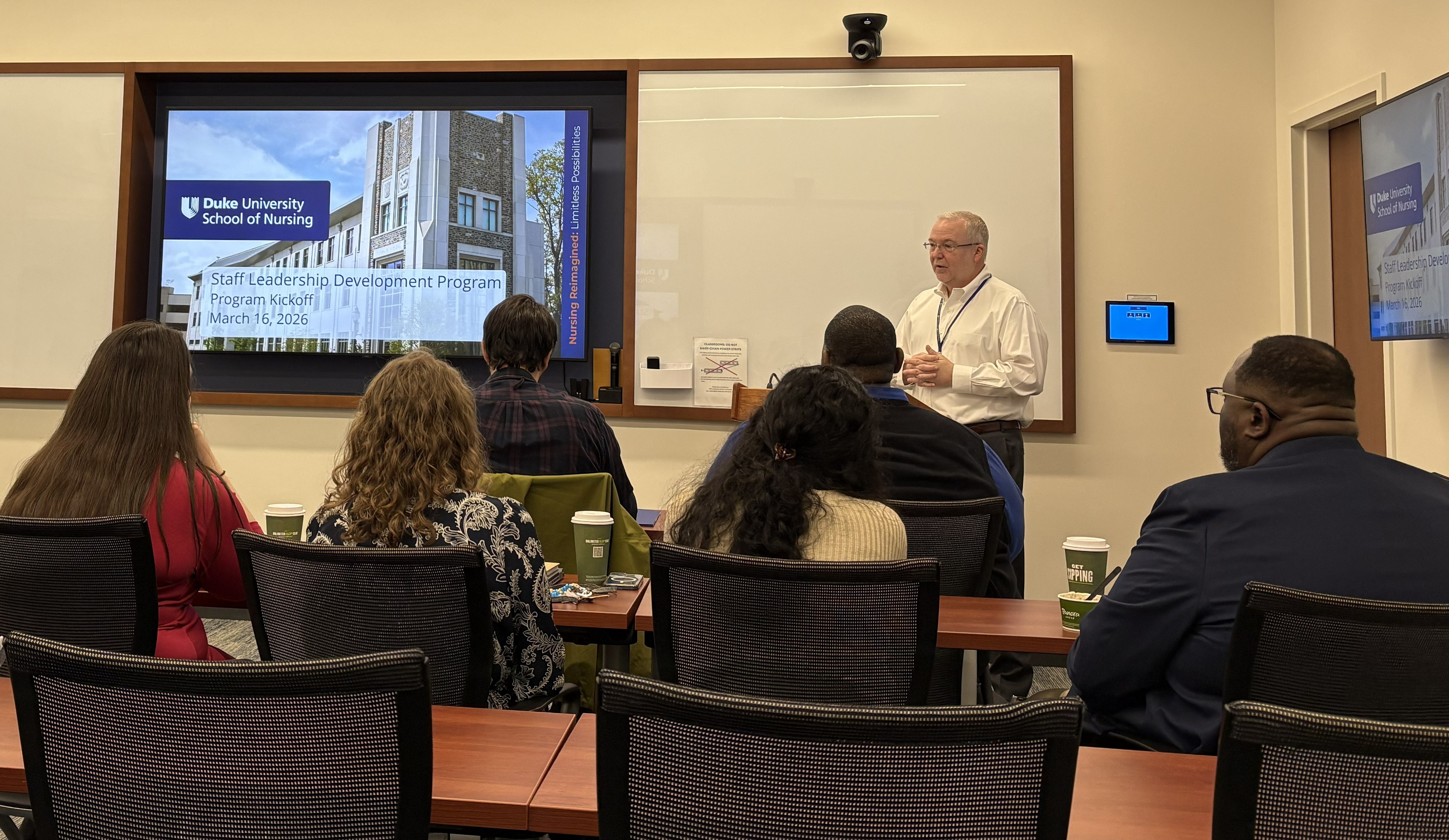 Dean Michael Relf addresses the cohort of the 2026 Staff Leadership Development Program