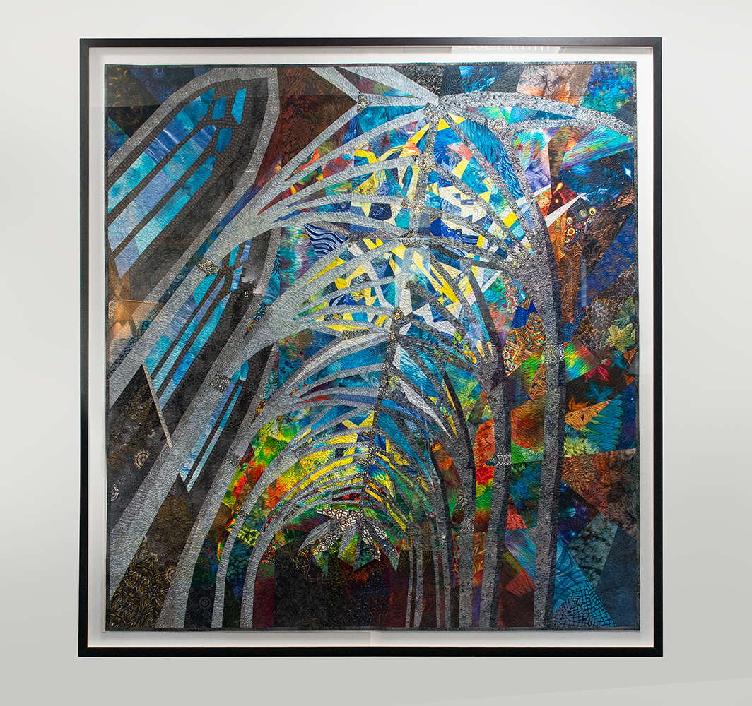 Photograph of the "Empyrean" quilt by Ann Harwell