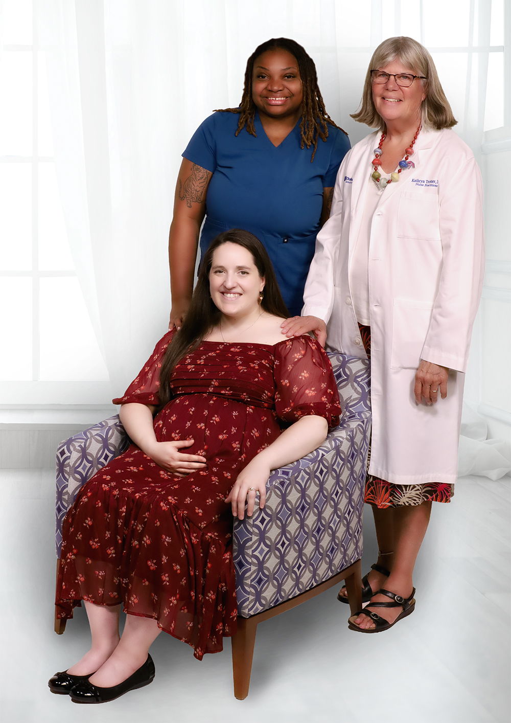 Jessica Covil-Manset, Rachel Thomas, and Dr. Kathy Trotter
