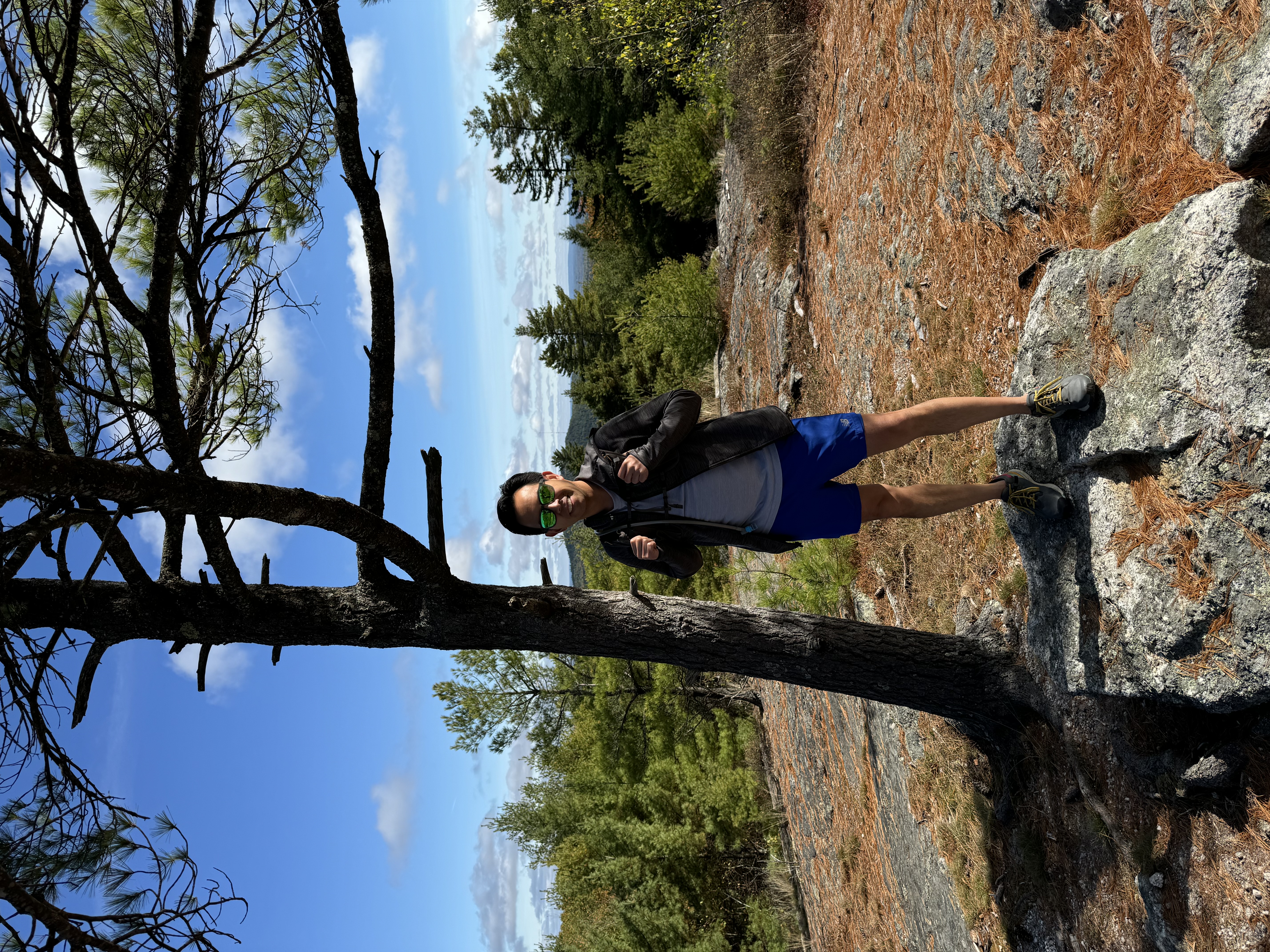 Lester Manalo hiking