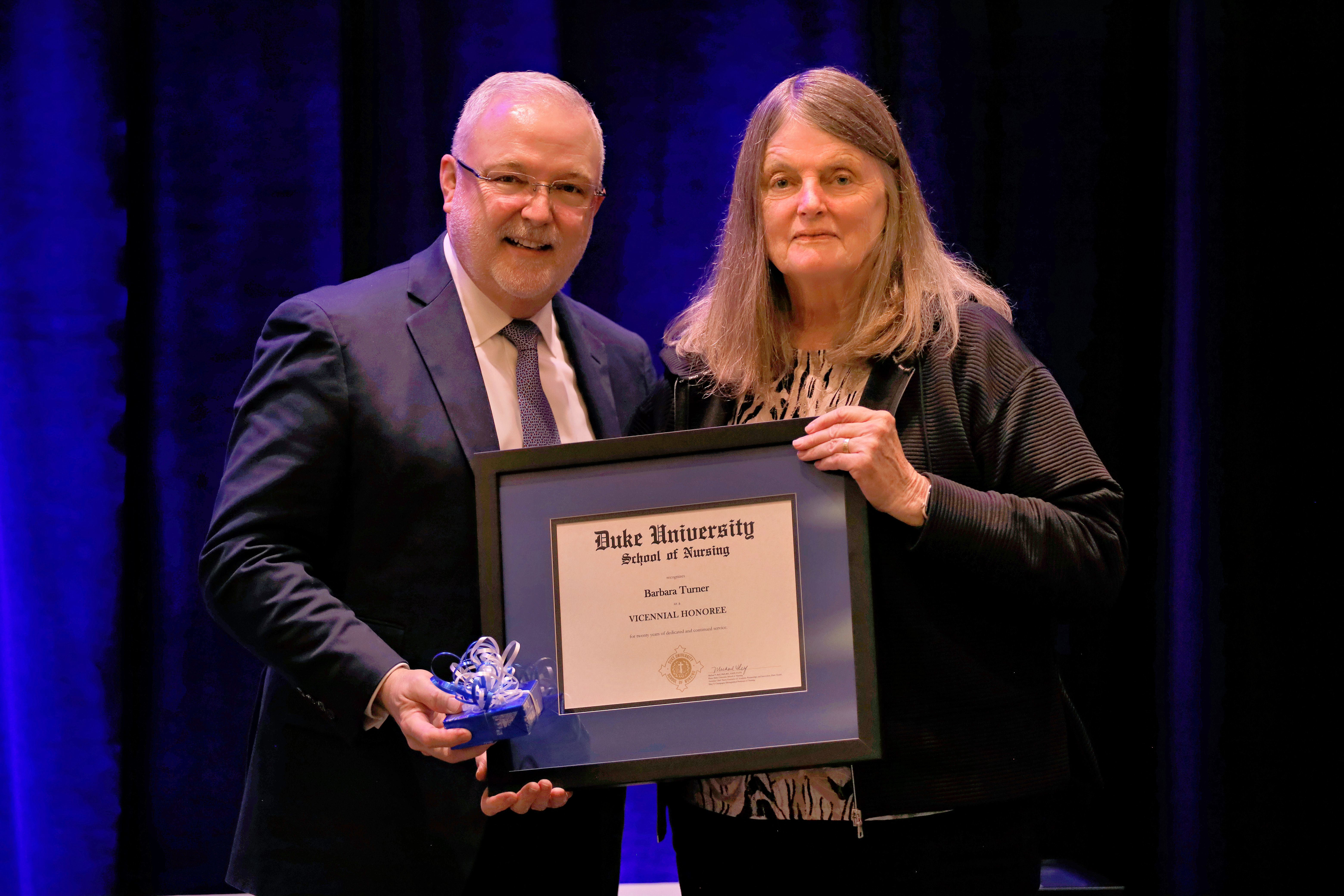 Dean Michael Relf with Dr. Barbara S. Turner
