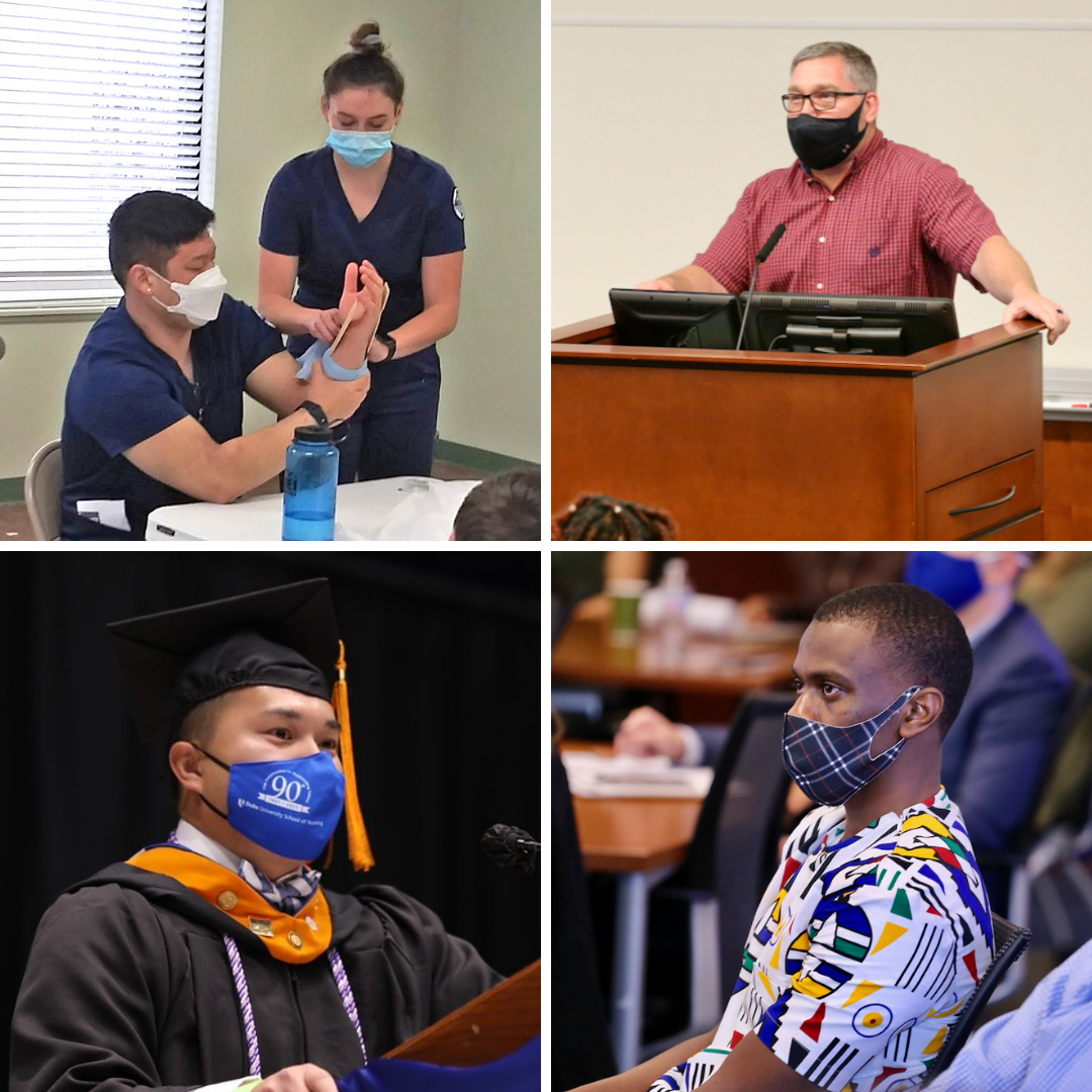 collage of male faculty students graduates 