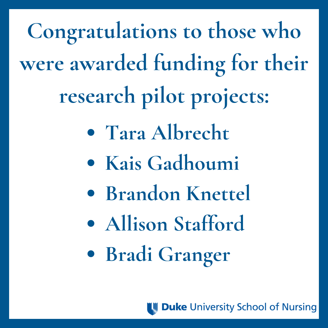 faculty awarded pilot research projects 