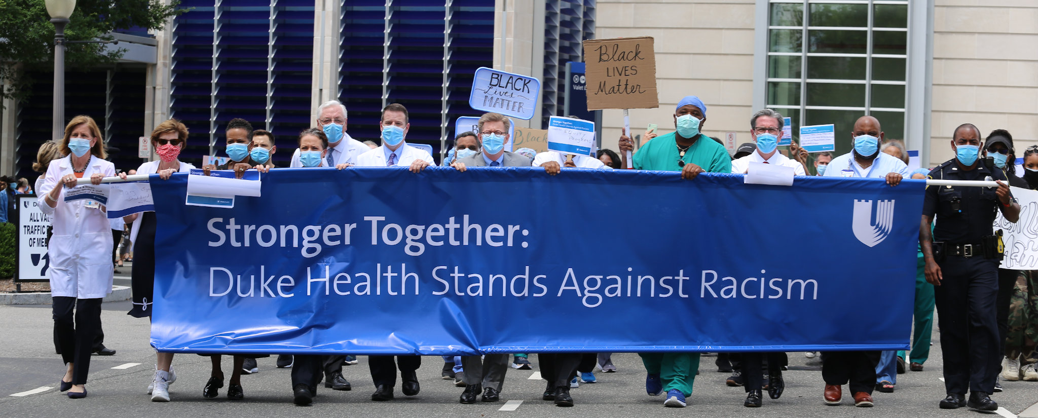 Duke Health Leaders Marching