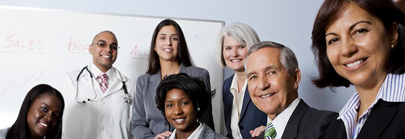 group of people in meeting