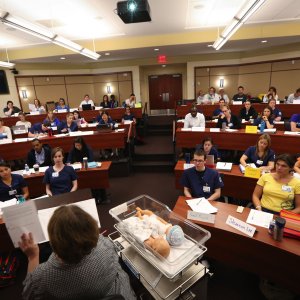 faculty teaching in classroom