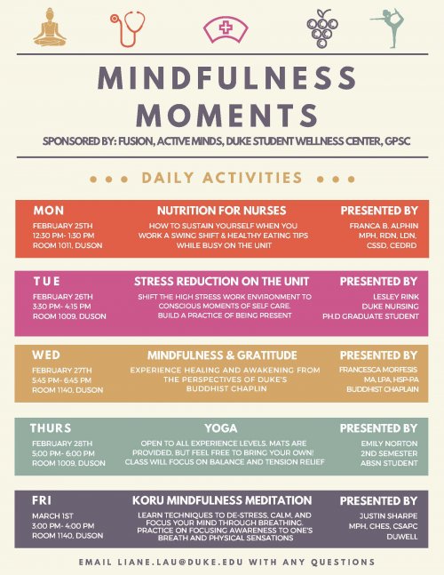 Mindfulness Moments | Duke University School Of Nursing