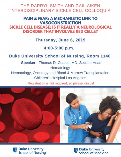 June 6 Interdisciplinary Sickle Cell Colloquia Flyer