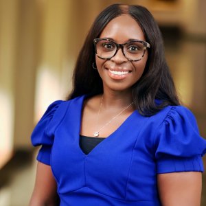 University Scholar Jamessa Dunham posing in a hallway