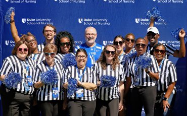 Interim Dean Relf with School of Nursing Staff at the 2024 Homecoming Game