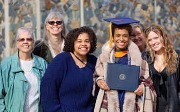 School of Nursing Graduate with Family