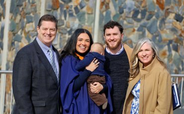 School of Nursing Graduate with Family 
