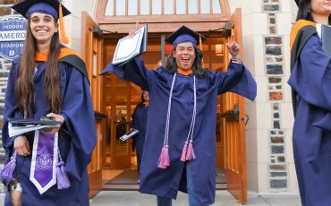 Graduate with new degree