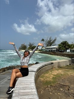 ABSN student Kiaya Wells in Barbados