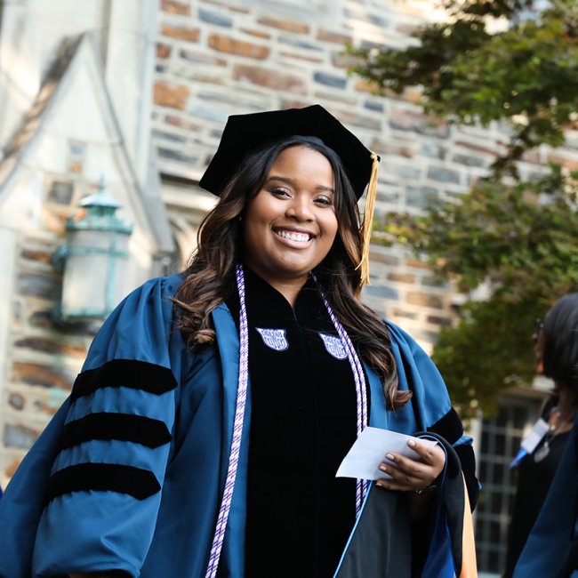 Duke University School of Nursing Graduate Smiling