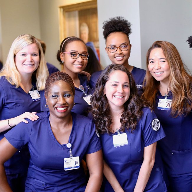 Group of women nursing students