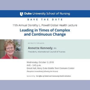 11th Annual Dorothy L. Powell Global Health Lecture