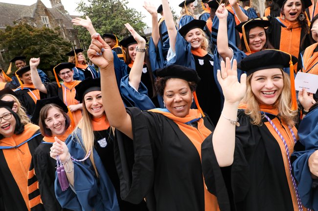 Students gather for graduation
