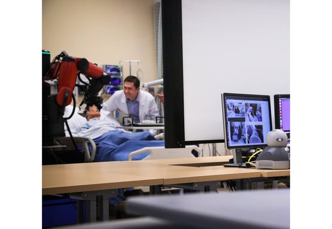 Ryan Shaw with robot