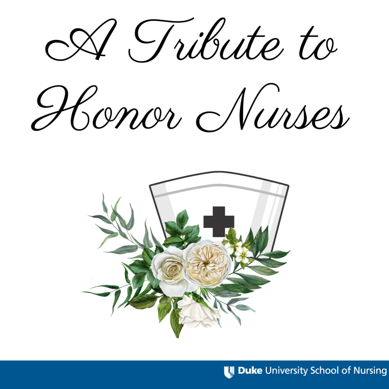 a nurses hat with flowers and text a tribute to honor nurses
