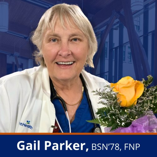 DUSON Alumna Gail Parker, BSN'78, FNP