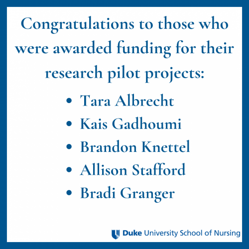 faculty awarded pilot research projects