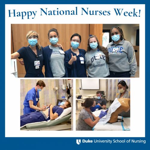 female male nursing students nurses week graphic